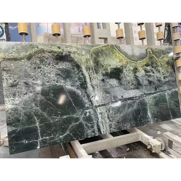 Natural Stone Cat's Eye Green Big Slab Dining Table Top for Villa Interior Decoration