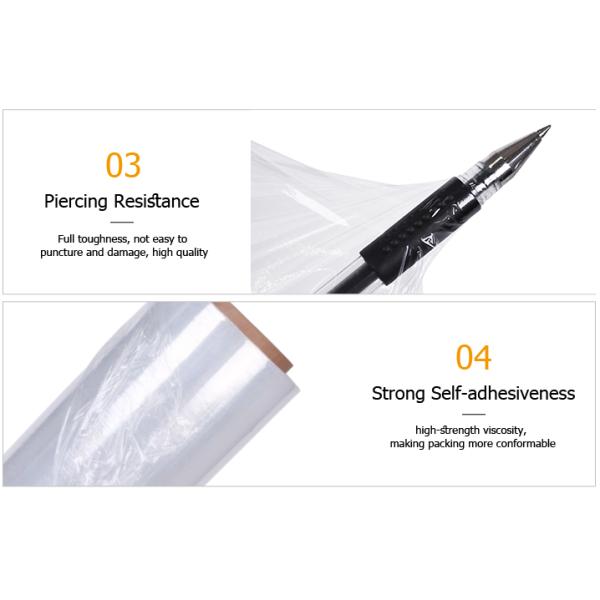 50 70 Micron Polyethylene PE Stretch Film Low Density Moisture Proof