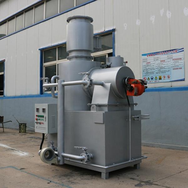 Maquinaria de tratamiento de residuos médicos para la quema de máscaras faciales y trajes de protección desechables