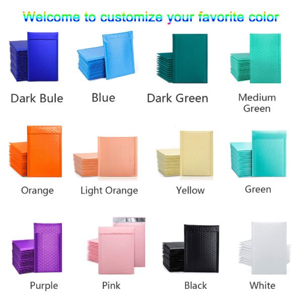 Eco Friendly Cushion Envelope 4x8 Bubble Mailers Custom Color