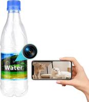 Caméra espion bouteille d'eau transparente, mini caméra cachée 1080P FHD