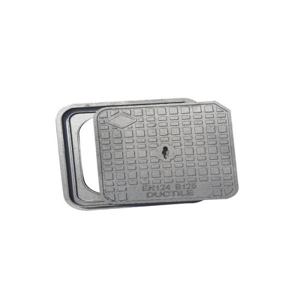 Anti Theft Double Sealed Manhole Cover Square Ductile Cast Iron Light Weight