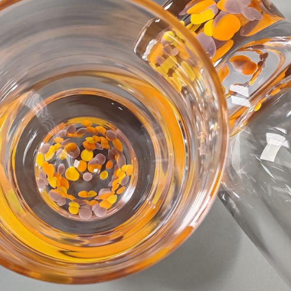 Handmade Modern Design Colorful Cocktail Drinking Glasses Custom Confetti Beverage Highball Glass