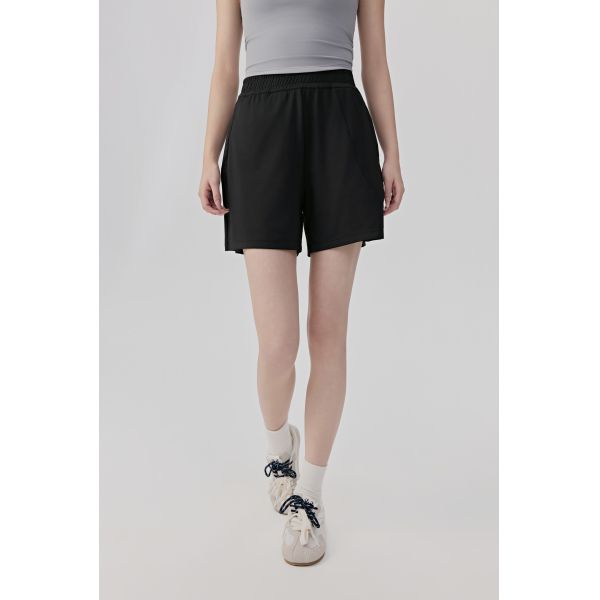Lightweight Lavender Quick-Dry Active Shorts for Women with Elastic Waistband for Gym and Running