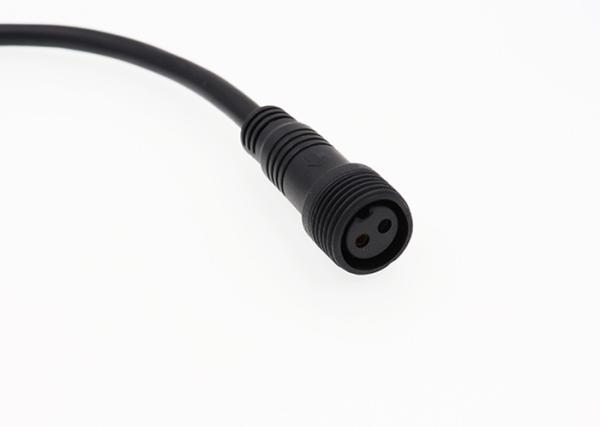 2 core male and female waterproof M15 led connector assembly with cable
