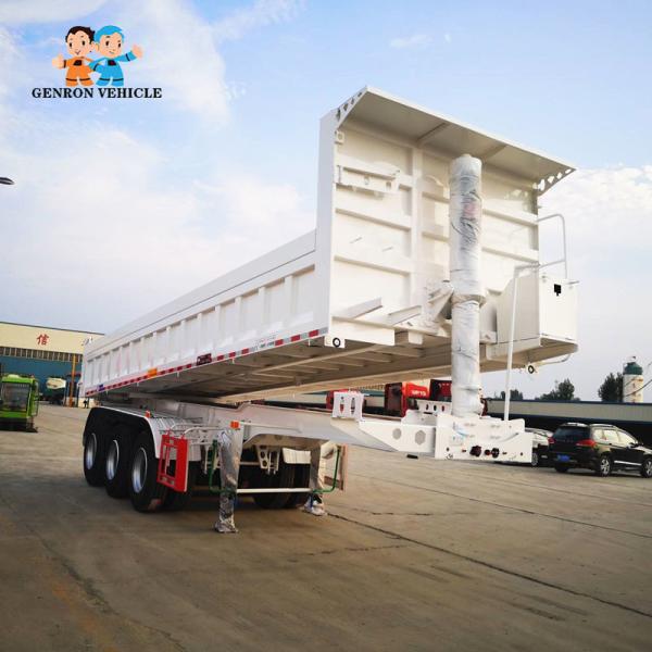 3 dos eixos 60T do caminhão basculante da carga reboque resistente semi com cabo automático