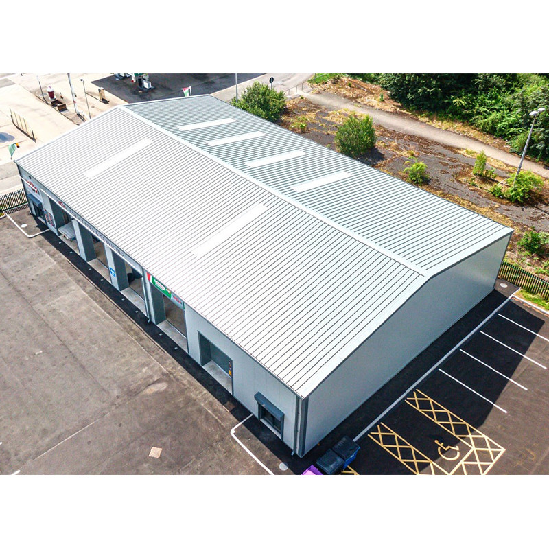 Galvanized Industrial Prefab Metal Warehouses Steel Frame Construction Fully Customizable