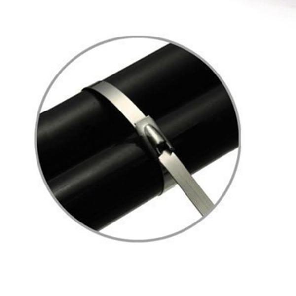 8 Inch Ball Self Locking Stainless Steel Cable Tie - SS304 / 316