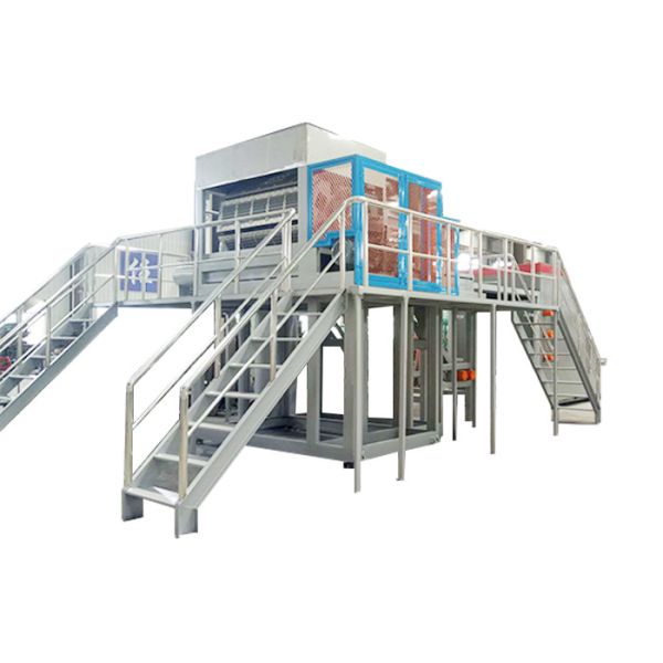 Одноразовые формовочные яичные коробки Формовочная машина 100KW Экологически чистые пластины Использование