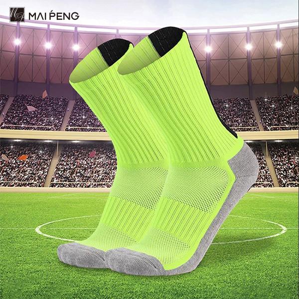 Embroidery Sports Soccer Socks Men Anti Slip Grip Football Socks Custom Logo
