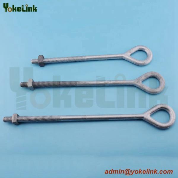 Hot dip galvanized Forged oval eye bolt