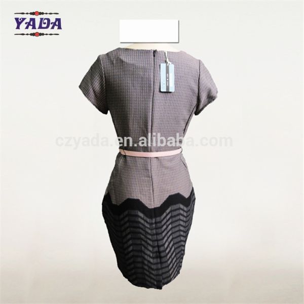 Женщины стройный фит бодикон печатный дизайн границы Китайское платье мода женская одежда женщины дамы для продажи