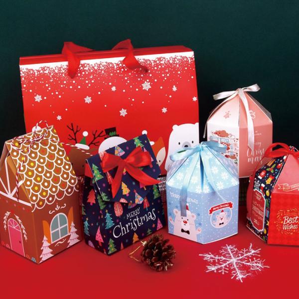 Matte Lamination 128gsm 1C Printing Christmas Card Gift Boxes