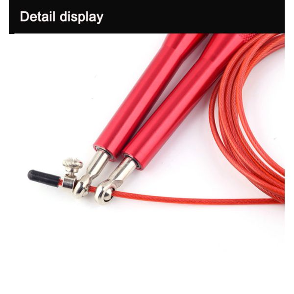 High Speed Jump Rope Steel Cable Adjustable Weighted Aluminum Handle