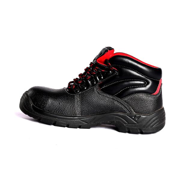 Shengjie Embossed Cow Leather Ankle Protection Anti-Smash Steel Toe Puncture Proof Steel Sole Work Safety Shoes
