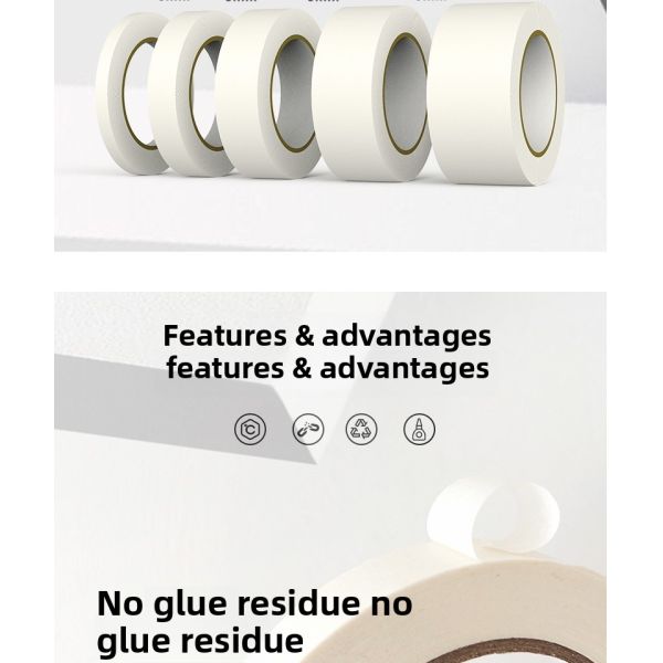 Wholesale PET Adhesive Sticker Masking Tape for Renovation Spray Painting and Hand-Tearable Writing Wasahi Tape