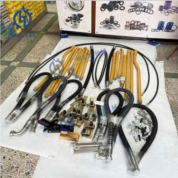 CATEEEE320E CATEEEE330 Excavator Hydraulic Breaker Hose Pipe Rock Hammer Piping Kits Pipe Line