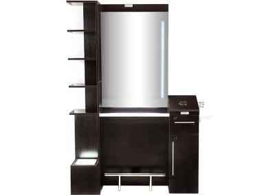 Durable Mackup  Salon Mirror Station , Beauty Salon Stations With 3/16'' Thick Mirror