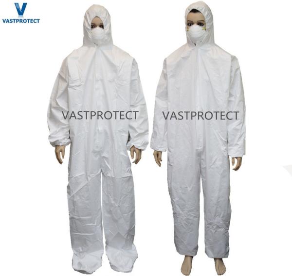 Standard Type 5 6 White Nonwoven SMS Microporous Disposable Coveralls Suits for Painting
