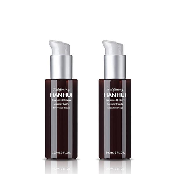 Garrafas cosméticas reusáveis do PCR da garrafa plástica 100ml da loção do corpo para o soro dos cuidados com a pele