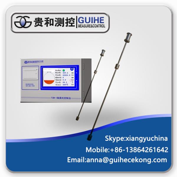 fuel filling station tank level monitoring / magnetic float type diesel fuel liquid tank level sensor / atg probe