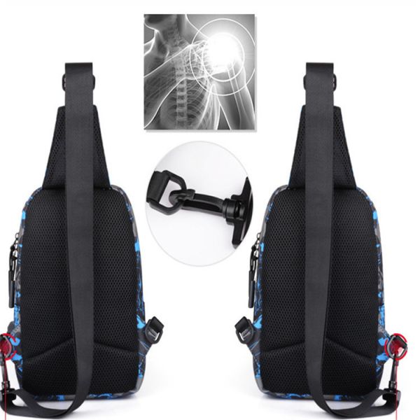 Neoprene Men'S Cross Body Sling Bag Waterproof Anti Theft Sling Bag Unisex