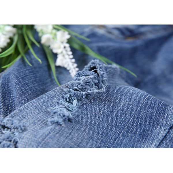 XS - XXL Slim Fit Fashion Ladies Jeans Pant With Rips And Wide Hem 2020