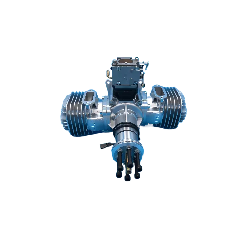 Hot DLE170 Aviation Model Gas Engine Dual Cylinder Two Stroke Side Exhaust Natural Air-Cooled CC Displacement for Drone