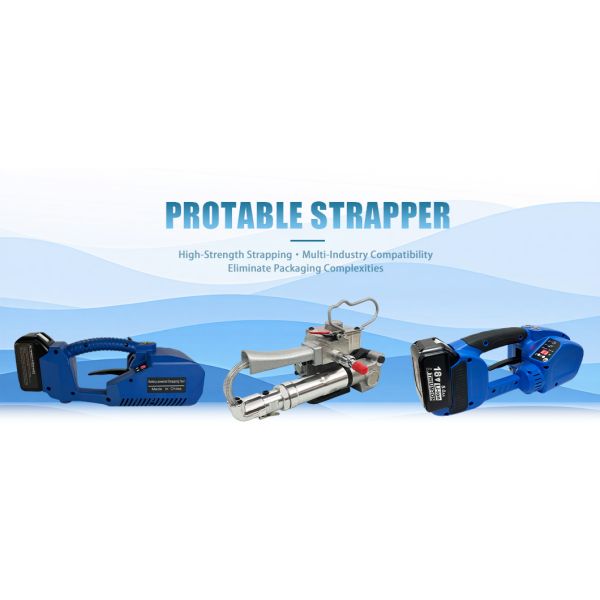 Electric Strapping Tool with 500-3200N Tension Force and Li-ion 18V Battery for Heavy Duty Packaging