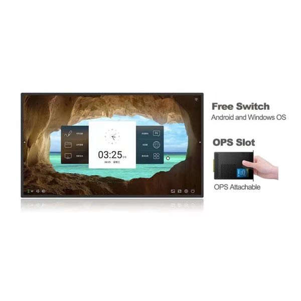 Portable IPS Capacitive Touchscreen LCD 4K PCAP Smart Board Flat Panel