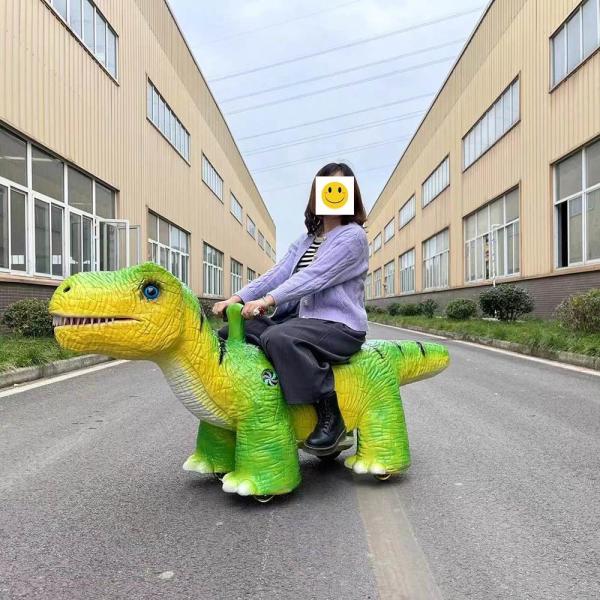 Amusement Park Dinosaur Electric Scooter Ride on Animatronic Dinosaur Ride Ride