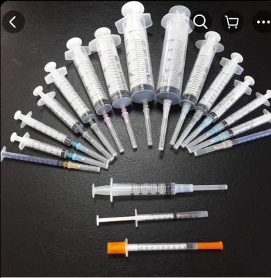 seringa cirúrgica estéril dos materiais de consumo médicos descartáveis do PVC de 3ml 5ml