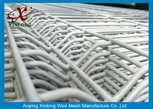 3D Curved Galvanized Dark Green  Welded Mesh Fence For Garden  School
