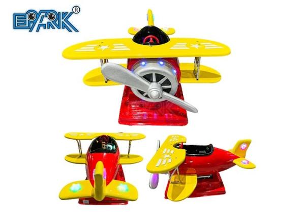 Propeller Big Plane Fiberglass Kiddy Ride Machine Coin Operated Swing Car