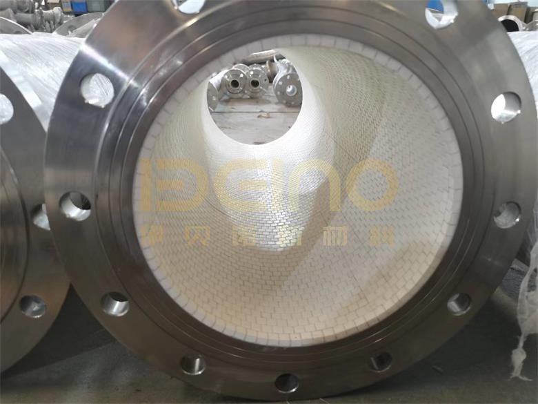 Metal Ceramic Sleeve Lined Pipe Welding Ceramic Tile Lined Pipes