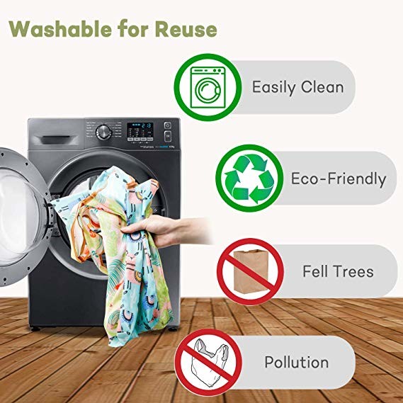 Foldable Ripstop Nylon Recycle Shopping Bags Compact Design Fits In Pocket