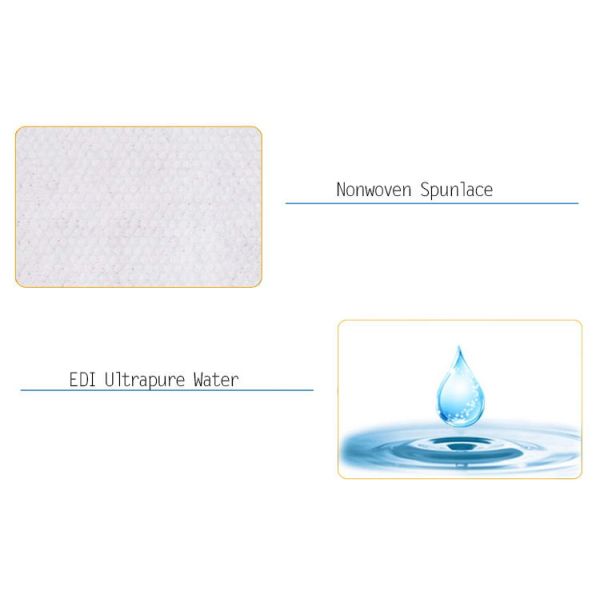 Eco Friendly Adult Wet Wipes Disposable Nonwoven Spunlace Health Care 80pcs