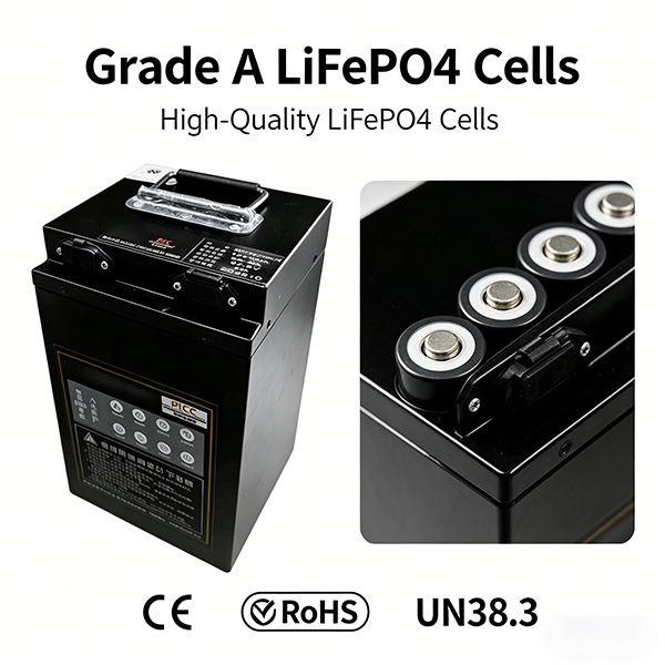 72V 25Ah Lithium Ion Battery for Electric Scooter and Tricycle with 1500 Cycles and LiFePO4 Cathode