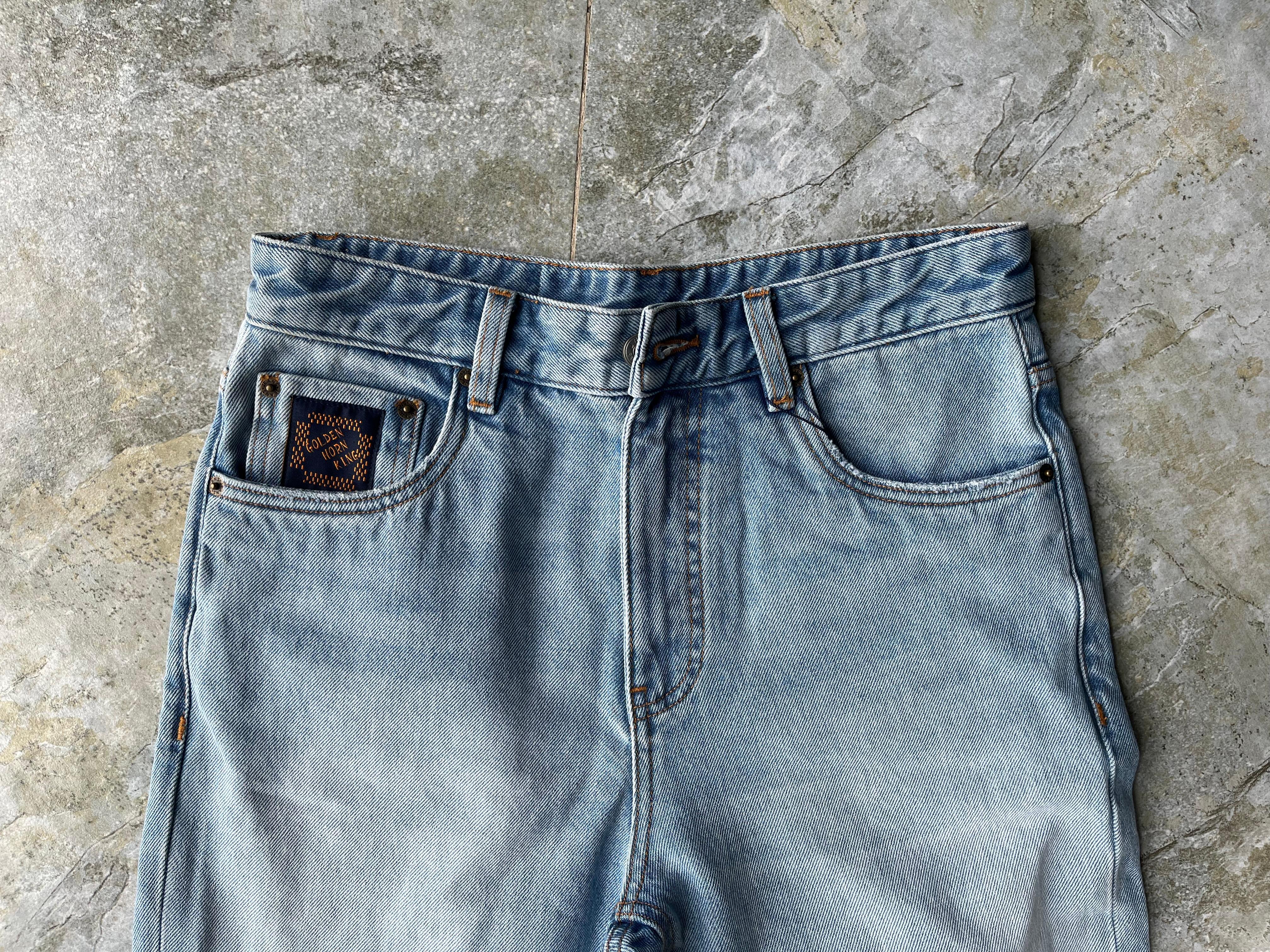 Pre Shrunk Soft Denim Wide Leg Jeans Reinforced Stitching Soft Wide Leg Jeans Faded Wash