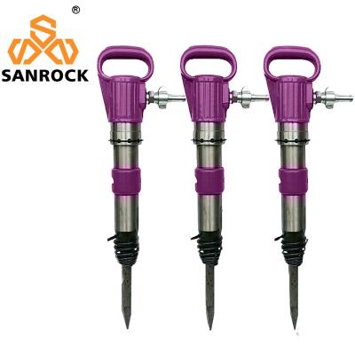 Portable 580mm Length Pneumatic Hand Held Air Pick Concrete Breaker Jack Hammer for Rock Drilling
