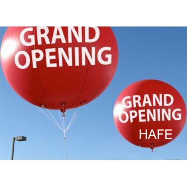 3.5m / 12ft Helium Flying Advertising Balloons With RGB Light For Opening Events