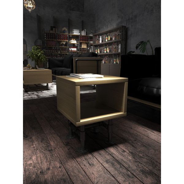 Premium Industrial Style Metal Bar Table Chair Set For Restaurant Coffee Shop