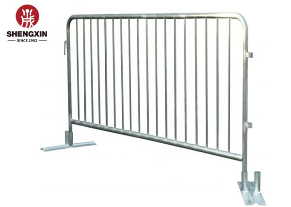 Powder Coating Height 1.0m Crowd Control Barrier Detached Flat Feet