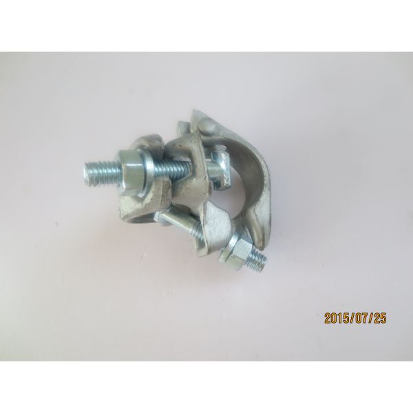 Original , silver right angle Scaffolding Double Coupler drop forged british type