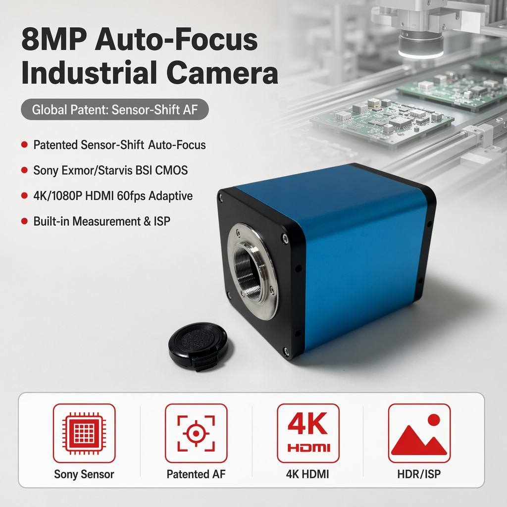 Supplier 4K 60fps Microscope Camera HDR ISP Noise Reduction for Electronics Assembly QC Testing MSS-C-C313
