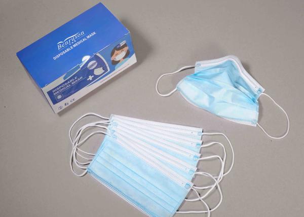 3 Ply Disposable Personal Protective Equipment Ear Loop And Tie On Face Mask
