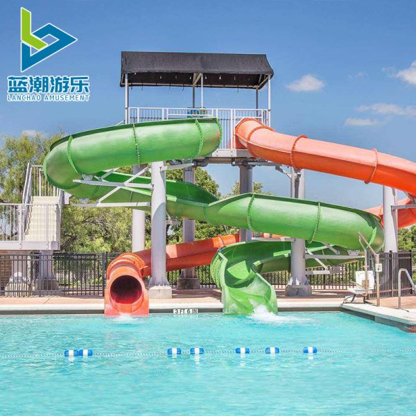 Play Park Equipment Fiberglass Plastic Slide Outdoor Playground Water Slide