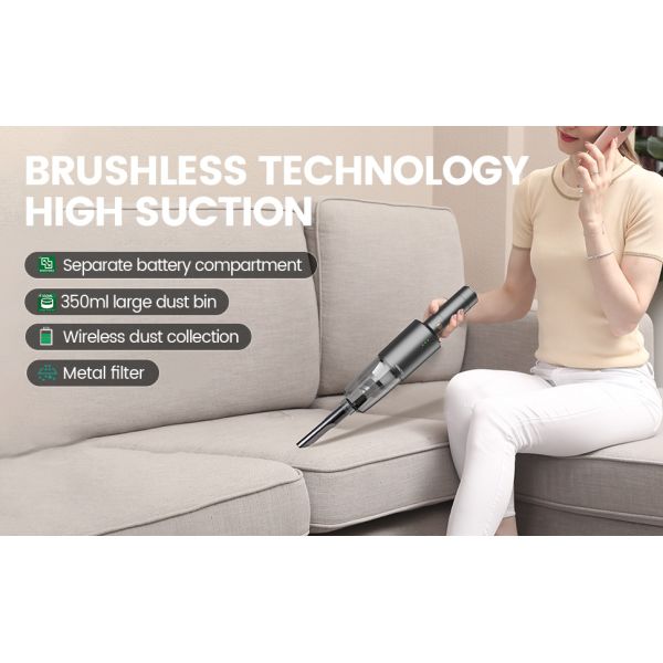 150W 15000PA 12V Cordless Handheld Small Wet and Dry Vacuum Cleaners with 12V Battery