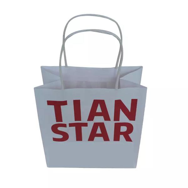 Recyclable White Printed Packaging Bag