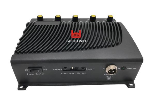 DC 5V Desktop Portable Cell Phone Wifi Jammer , 12 watt Adjustable 2.4G GPS Signal Jammer